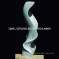 Italian stone 3d abstract marble sculpture modern indoor abstract small statuette
